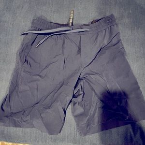 Navy blue lululemon bowline shorts 8 inches